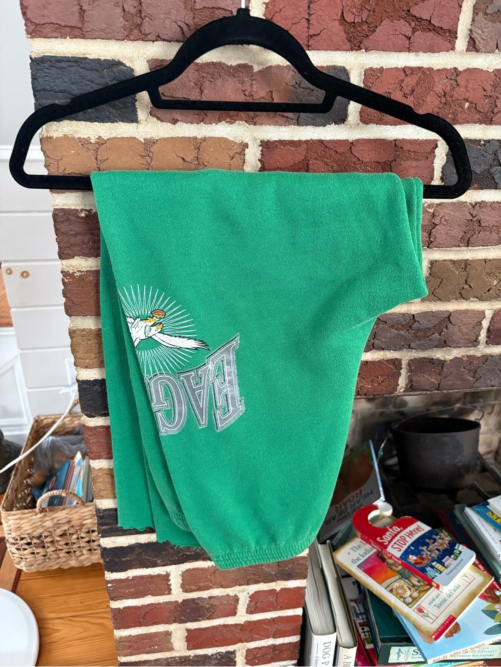 Tultex Green Sweatpants L Graphic Logo 90s Unisex